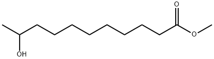 10-ヒドロキシウンデカン酸メチル 化学構造式