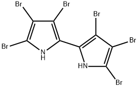 3,3',4,4',5,5'-Hexabromo-2,2'-bi[1H-pyrrole] Struktur
