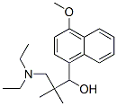 3-diethylamino-1-(4-methoxynaphthalen-1-yl)-2,2-dimethyl-propan-1-ol 结构式