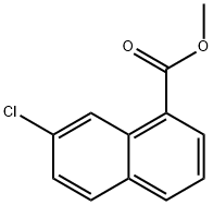 methyl 7-chloronaphthalene-1-carboxylate,5471-31-8,结构式