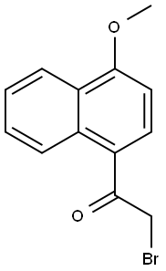 2-bromo-1-(4-methoxynaphthalen-1-yl)ethanone Struktur