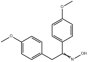 N-[1,2-bis(4-methoxyphenyl)ethylidene]hydroxylamine Struktur