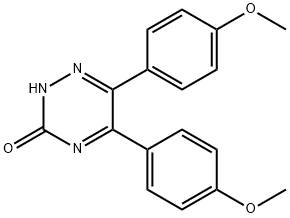 5,6-bis(4-methoxyphenyl)-2H-1,2,4-triazin-3-one Structure