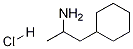 1-cyclohexylpropan-2-amine hydrochloride Struktur