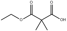3-Ethoxy-2,2-dimethyl-3-oxopropanoic acid Struktur