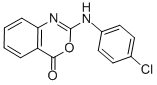 2-[(4-CHLOROPHENYL)AMINO]-4H-3,1-BENZOXAZIN-4-ONE Structure