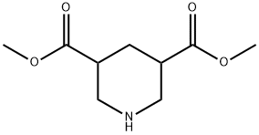 ピペリジン-3,5-二カルボン酸ジメチル 化学構造式