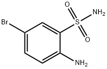 2-アミノ-5-ブロモベンゼンスルホンアミド 化学構造式