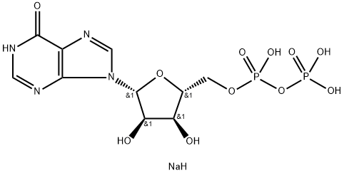 イノシン-5'-二りん酸二ナトリウム塩 化学構造式