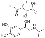 (-)-ISOPROTERENOL (+)-BITARTRATE SALT Structure