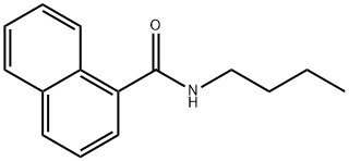 N-ブチル-1-ナフタレンカルボアミド 化学構造式