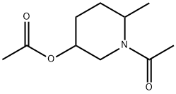 Acetic acid 1-acetyl-6-methylpiperidin-3-yl ester Structure