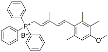 [5-(4-Methoxy-2,3,6-trimethylphenyl)-3-methyl-2,4-pentadien-1-yl]triphenylphosphonium bromide Structure