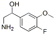 Benzenemethanol, alpha-(aminomethyl)-4-fluoro-3-methoxy- (9CI) Structure
