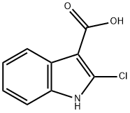 2-氯代-1H-靛基质-3-羧酸, 54778-20-0, 结构式