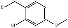 1-BROMOMETHYL-2-CHLORO-4-METHOXYBENZENE Struktur