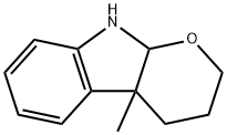 2,3,4,4a,9,9a-ヘキサヒドロ-4a-メチルピラノ[2,3-b]インドール 化学構造式