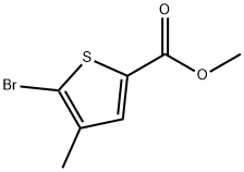 5-ブロモ-4-メチル-2-チオフェンカルボン酸メチル 化学構造式
