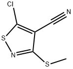 5-Chloro-3-methylthio-4-isothiazolecarbonitrile,54798-93-5,结构式