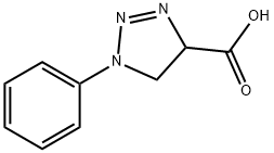 4,5-Dihydro-1-phenyl-1H-1,2,3-triazole-4-carboxylic acid Struktur