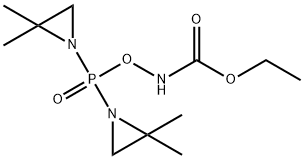 O-(Bis(2,2-dimethyl-1-aziridinyl)phosphinyl)-N-hydroxyurethane, 54805-58-2, 结构式