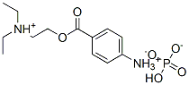 p-[[2-(diethylammonio)ethoxy]carbonyl]anilinium hydrogen phosphate Structure