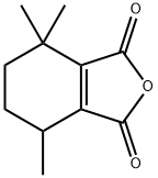 4,5,6,7-テトラヒドロ-4,4,7-トリメチル-1,3-イソベンゾフランジオン 化学構造式