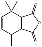 3a,4,7,7a-Tetrahydro-4,4,7-trimethyl-1,3-isobenzofurandione Struktur