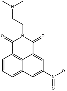 2-[2-(ジメチルアミノ)エチル]-5-ニトロ-1H-ベンゾ[de]イソキノリン-1,3(2H)-ジオン 化学構造式