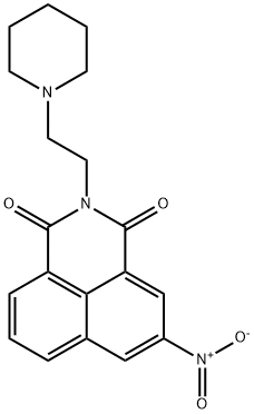 2-(2-Piperidinoethyl)-5-nitro-1H-benzo[de]isoquinoline-1,3(2H)-dione Structure