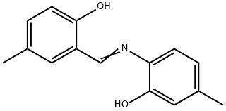 2-{[(2-hydroxy-4-methylphenyl)imino]methyl}-4-methylphenol Structure