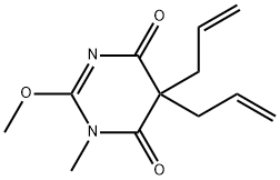 2-Methoxy-1-methyl-5,5-di(2-propenyl)pyrimidine-4,6(1H,5H)-dione Structure