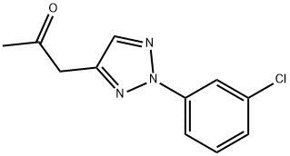 1-[2-(3-Chlorophenyl)-2H-1,2,3-triazol-4-yl]propan-2-one Struktur