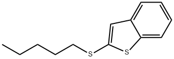 2-(Pentylthio)benzo[b]thiophene,54833-36-2,结构式