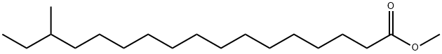 15-メチルヘプタデカン酸メチル 化学構造式