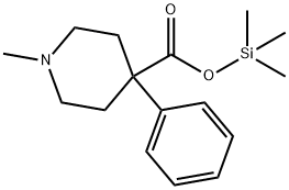 1-Methyl-4-phenyl-4-piperidinecarboxylic acid trimethylsilyl ester,54833-74-8,结构式