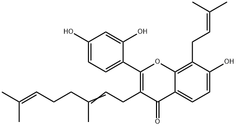 54835-68-6 2-(2,4-Dihydroxyphenyl)-3-(3,7-dimethyl-2,6-octadienyl)-7-hydroxy-8-(3-methyl-2-butenyl)-4H-1-benzopyran-4-one