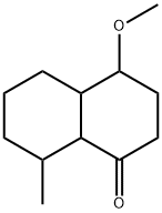 Decahydro-4-methoxy-8-methyl-naphthalen-1-one 结构式