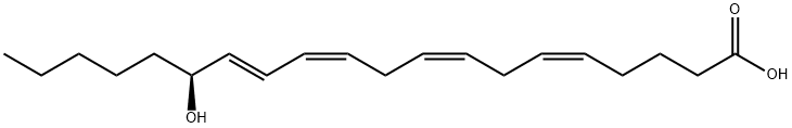 15(S)-HYDROXY-(5Z,8Z,11Z,13E)-EICOSATETRAENOIC ACID,54845-95-3,结构式