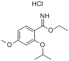 4-甲氧基-2-(1-甲基乙氧基)苯甲亚胺酸乙酯盐酸盐 结构式