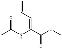 2,4-Pentadienoicacid,2-(acetylamino)-,methylester,(2Z)-(9CI) Struktur
