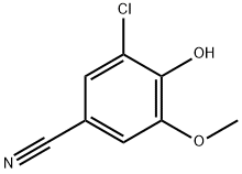 3-CHLORO-4-HYDROXY-5-METHOXYBENZONITRILE Struktur