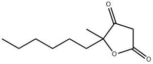 2,4(3H,5H)-Furandione, 5-hexyl-5-methyl- 结构式