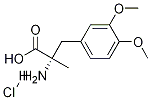 L-3-(3,4-二甲氧基苯基)-2-甲基丙氨酸盐酸盐,5486-79-3,结构式
