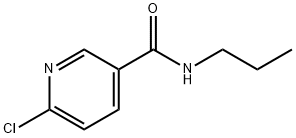 6-クロロ-N-プロピルニコチンアミド 化学構造式