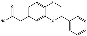 (3-苄氧基-4-甲氧基-苯基)乙酸 结构式