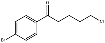 1-(4-溴苯基)-5-氯-1-氧代戊烷,54874-12-3,结构式