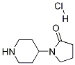 1-(Piperidin-4-yl)pyrrolidin-2-one HCl Structure