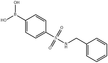 4-(N-BENZYLSULPHONAMIDO)BENZENEBORONIC ACID Struktur