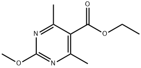 2-甲氧基-4,6-二甲基嘧啶-5-羧酸乙酯 结构式